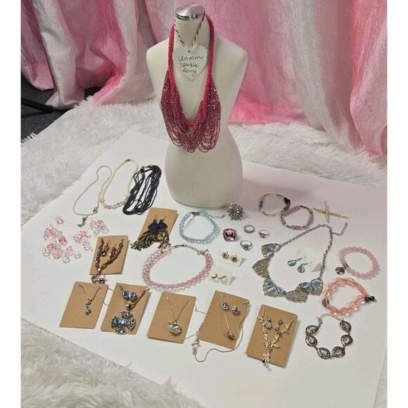 Jewelry Lot Unicorn Sparkle Fairy Theme Clean Curated Bundle Free Gift - Picture 1 of 16